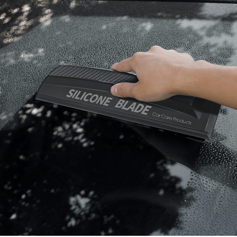 1pc Silicone Water Wiper Plate Glass Cleaner Scraper Car