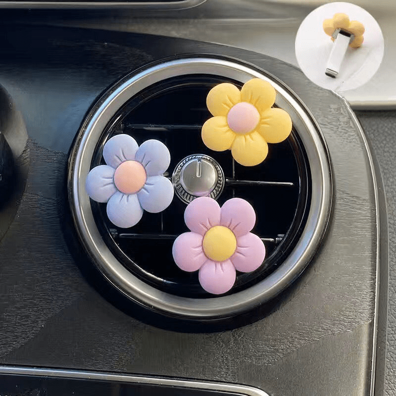 Niedliche Blumen-Aromatherapie-Auto-Luftauslass-Dekoration, Parfüm