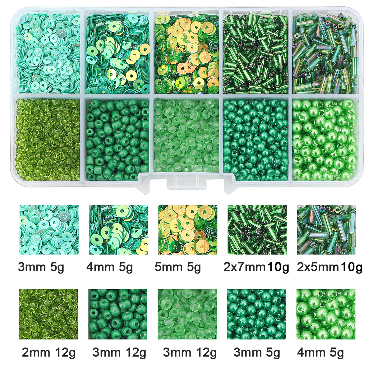Crystal Glass Seed Beads 2mm, Glass Jewelry Making Rings