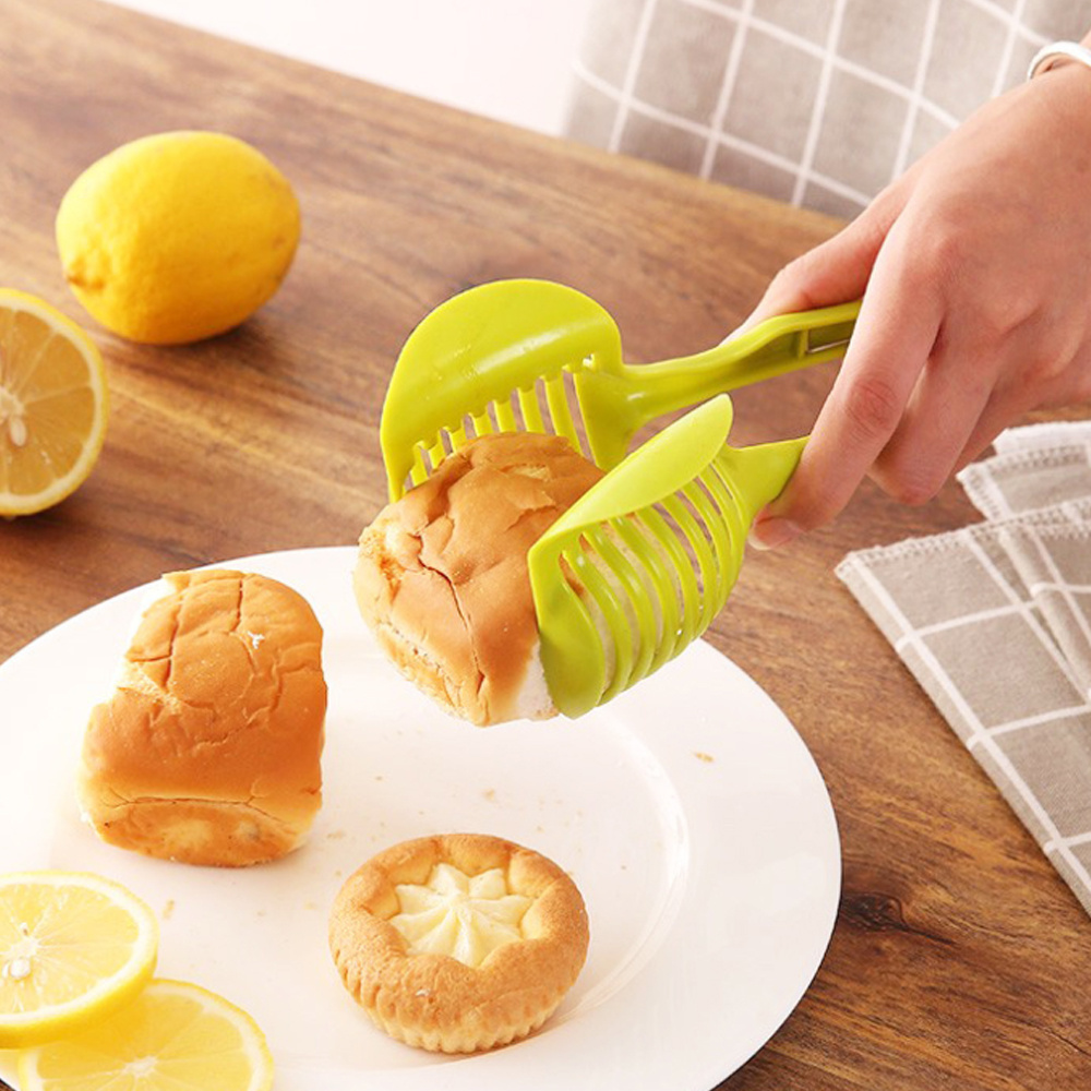 Kitchen Gadgets Potato Slicer Tomato Cutter Tool Shreadders Lemon Cutting  Holder Handy Plastic Kitchen Accessories Cooking