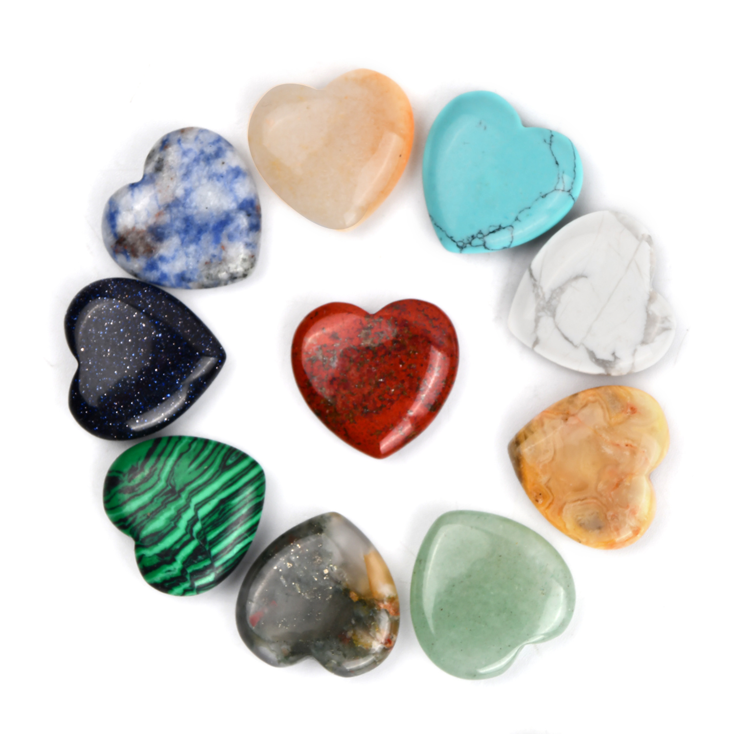 Heart Shaped Crystal Stones - Temu