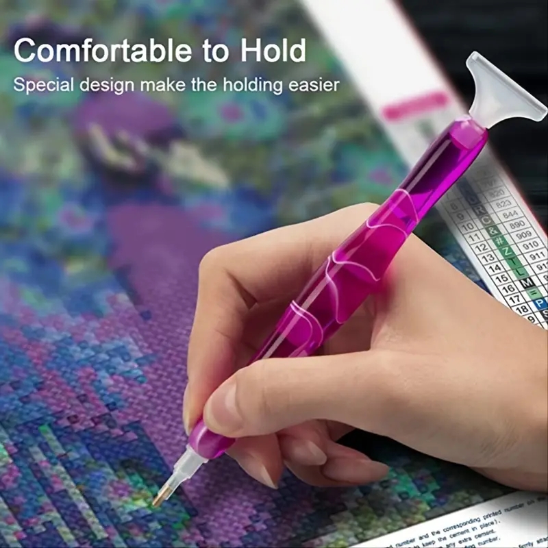 Multi color Resin Diamonds Painting Pen Kit 5d Diamonds - Temu