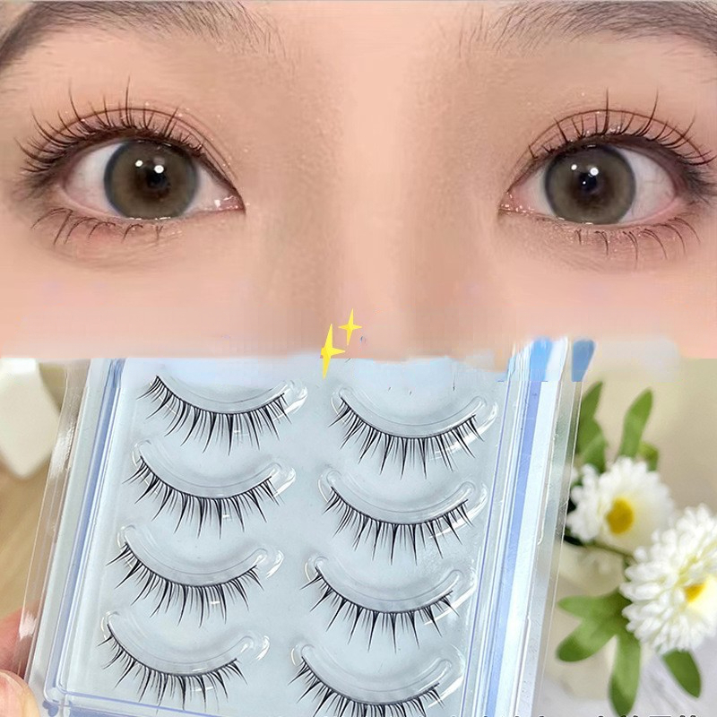 Soft Lashes Thick False Eyelashes Wispy Natural Look for Daily Dating Makeup