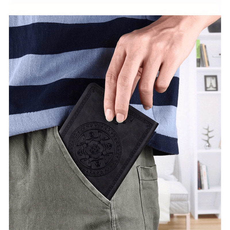 Mini taccuino tascabile vintage in pelle fatto a mano - Stampprints