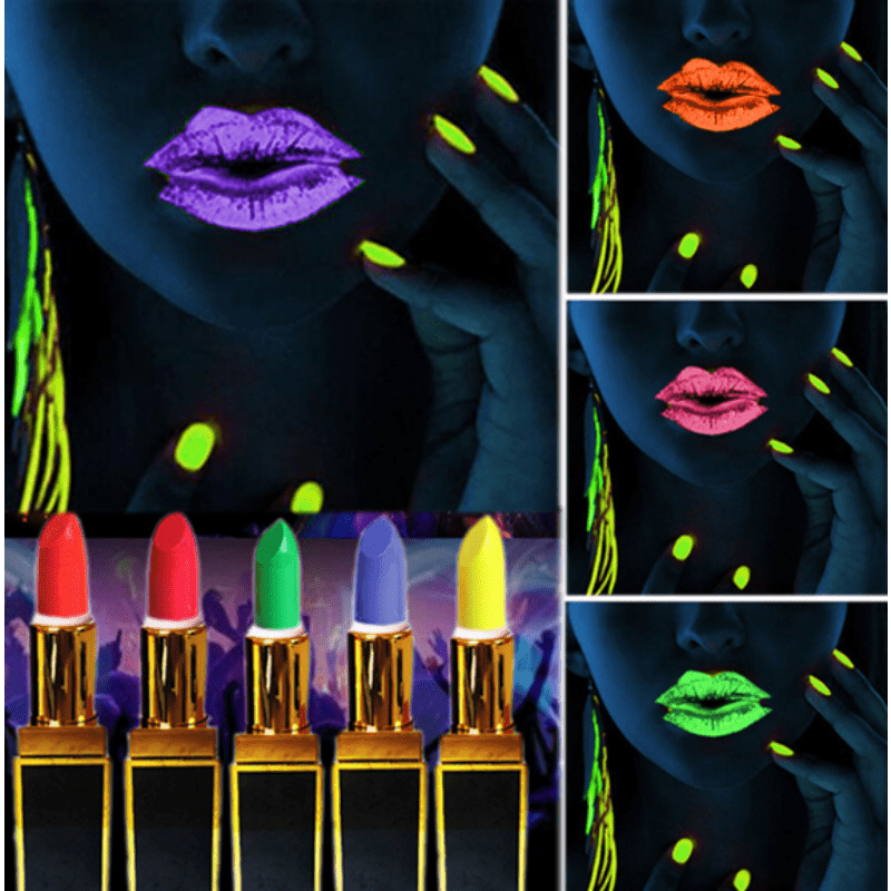 neon yellow lipstick