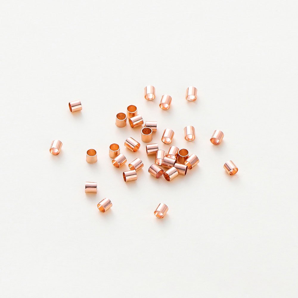 Golden Silver Copper Tube Crimp End Beads Stopper Spacer - Temu