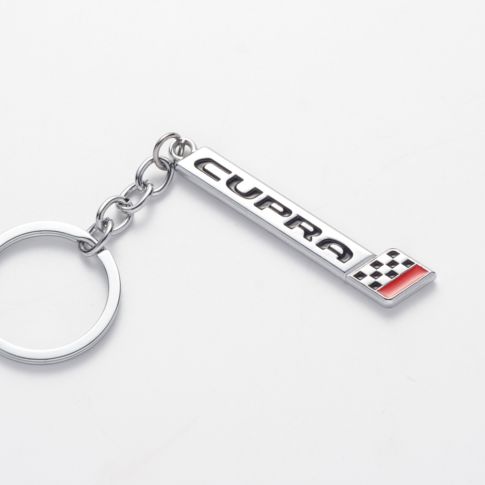 Car Keychain Race Flag Logo Metal Keyring Key Ring Holder - Temu