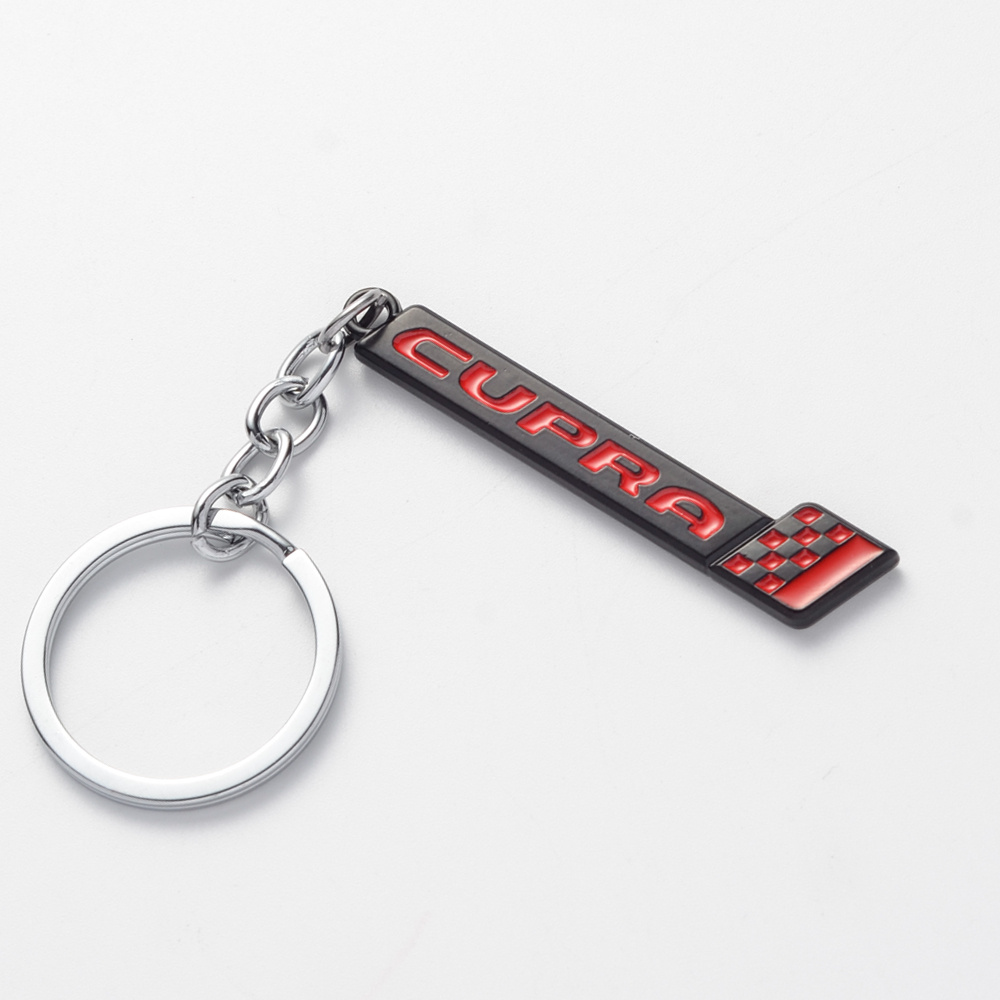 Car Keychain Race Flag Logo Metal Keyring Key Ring Holder - Temu
