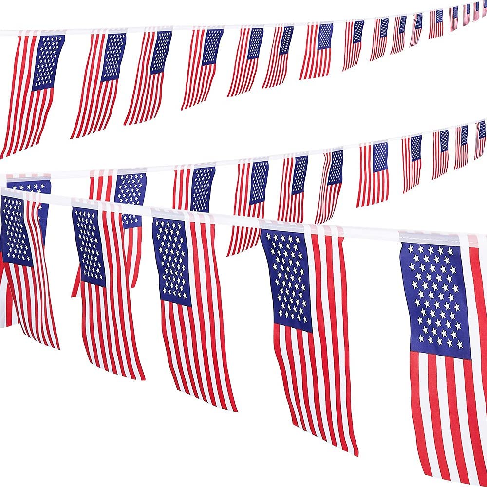 

24pcs, American Flags, Usa Small String Flag Banner, Us Mini National Country World Flags, 4th Of July Pennant Banners For Party Events Classroom Garden Festival Decorations