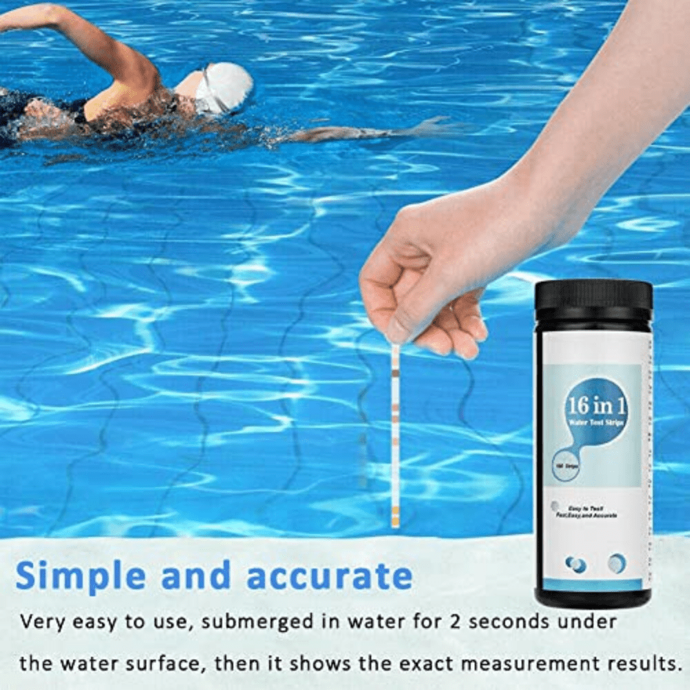 16 way Pool Test Strips 100 Strips Test Chimici 'acqua Vasca - Temu  Switzerland