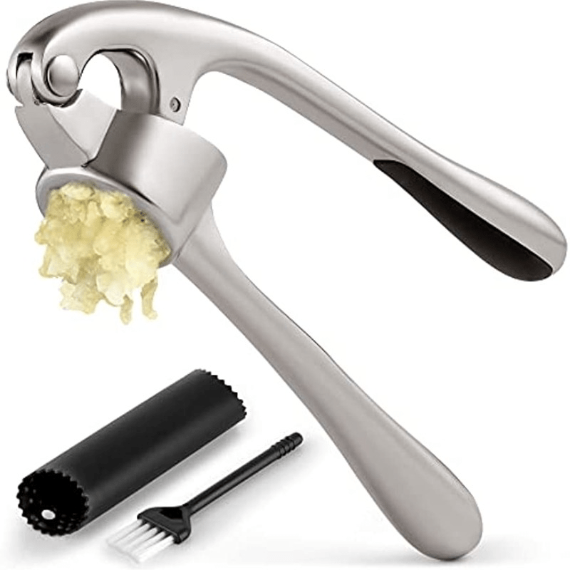 Choice 7 Chrome Easy-Clean Garlic Press with Grips