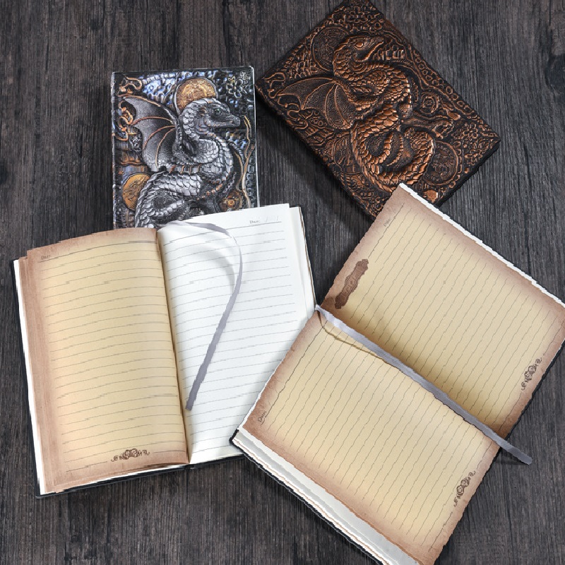 Vintage Embossed Elf Dragon Notebook - Temu