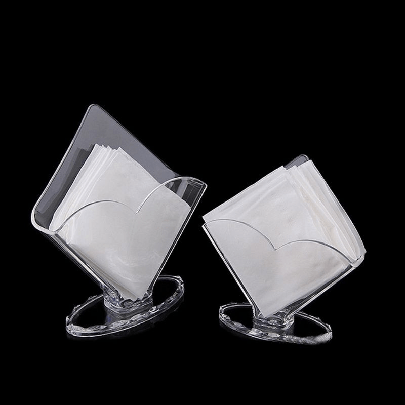 

Clear Acrylic Napkin Holder Paper Serviette Dispenser Decorative Tissue Rack Box For Home Bar Hotel Dining Table Kitchen Counter Sta