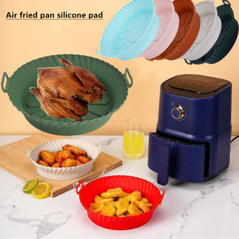 Reusable Silicone Air Fryer Liner Non Stick Pan Pad Circular - Temu