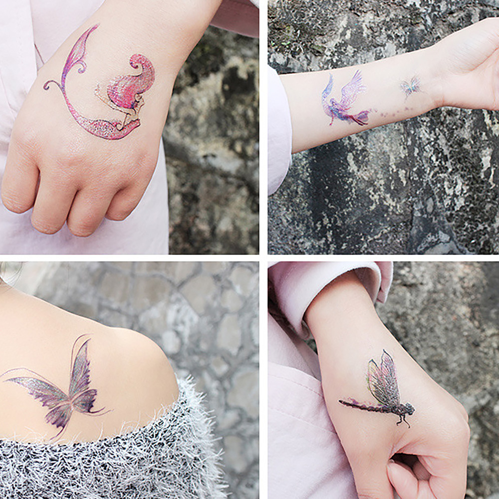 butterfly tattoos on wrist with name