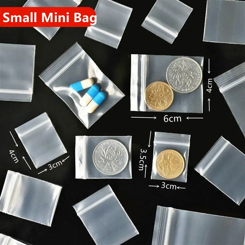 Mini Plastic Jewelry Zipper Lock Bags - Perfect For Gift Decorating! - Temu