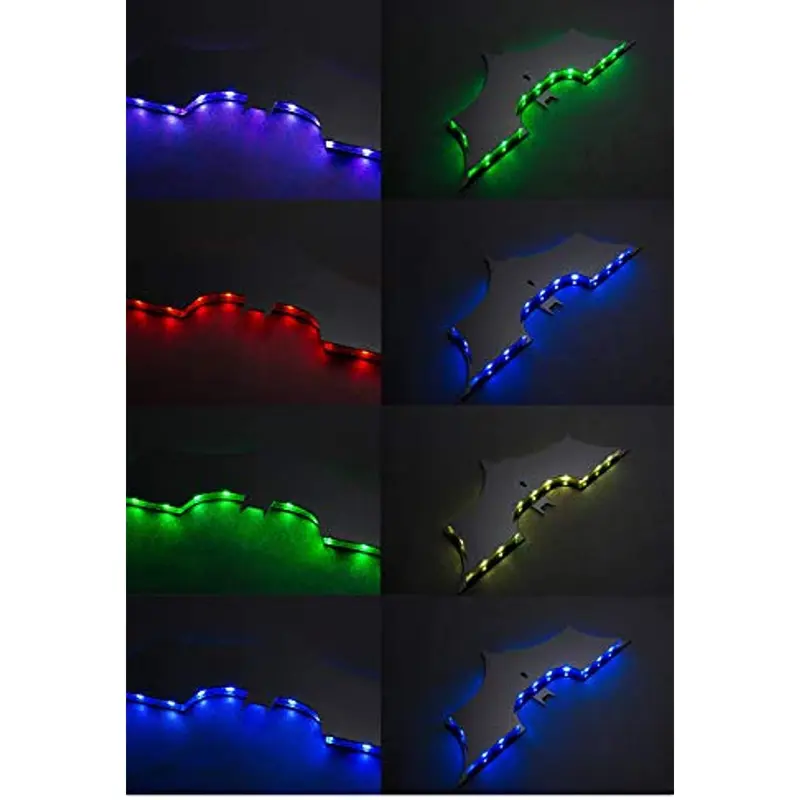 bat led wall light colorful projection night light with remote control usb powered perfect for bedroom ktv and hallway decor details 3