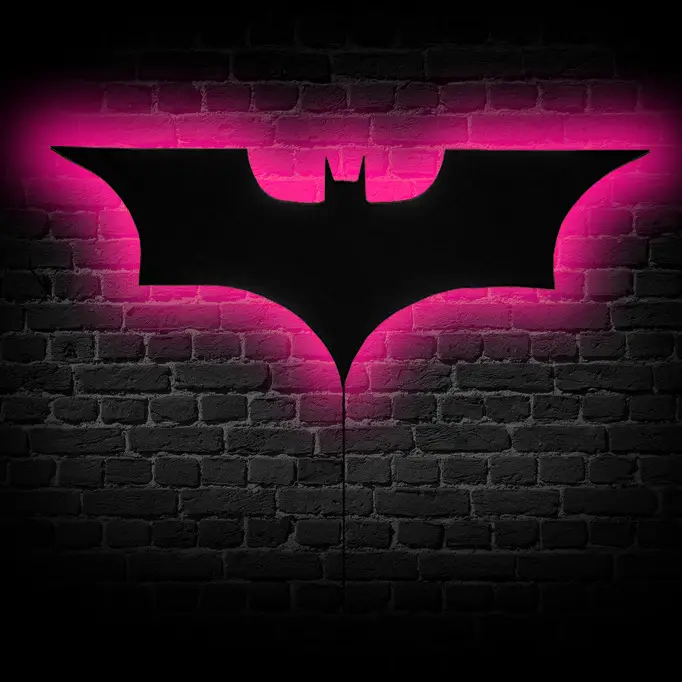 bat led wall light colorful projection night light with remote control usb powered perfect for bedroom ktv and hallway decor details 7
