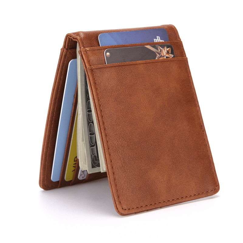 Men's Slim RFID Blocking Leather Wallet