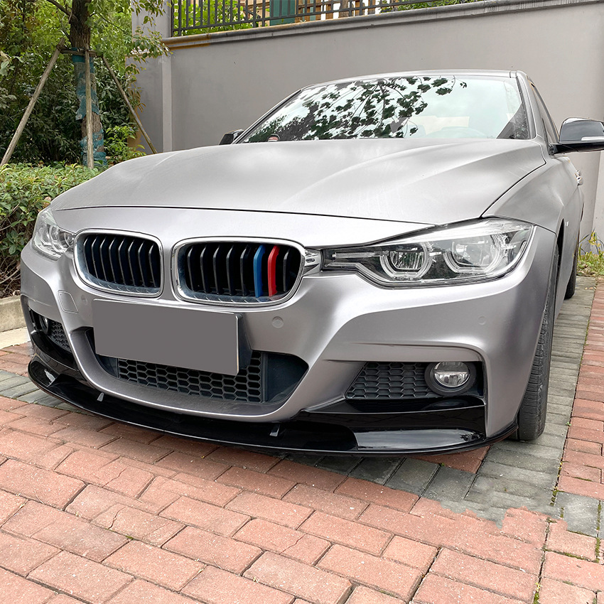 M Sport Tuning ABS Front Splitter Spoiler For BMW 2013-2019 F30 F31 320i  325i 330i 335i 3 Series Front Lip Car Accessories