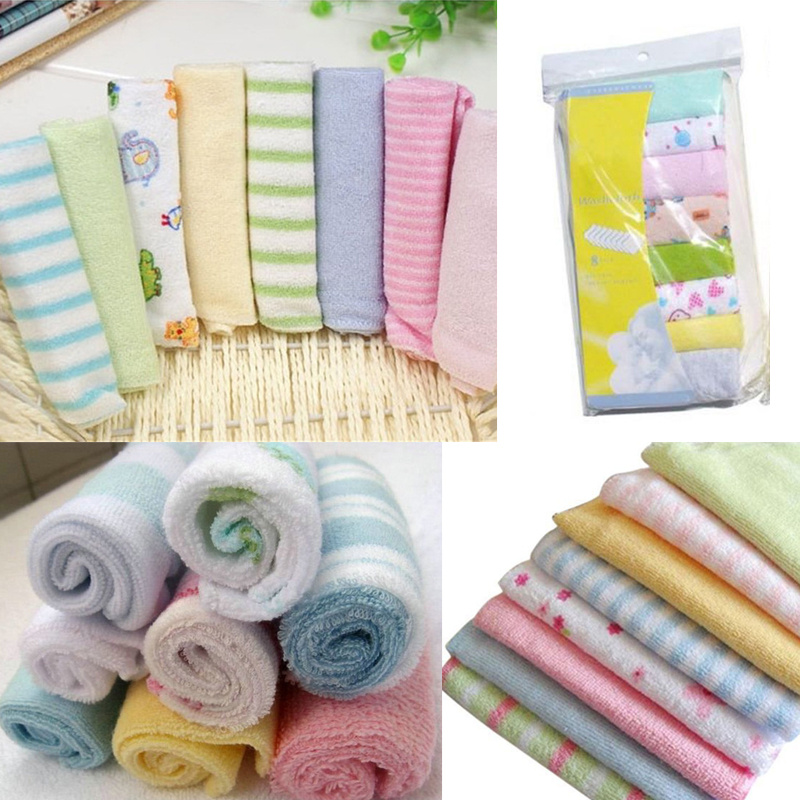 ClassyBaby - Elefante naranja - Juego de toallas bordadas para bebé de lujo  100% algodón, toalla de baño y guante de lavado para bebé; toallas ligeras