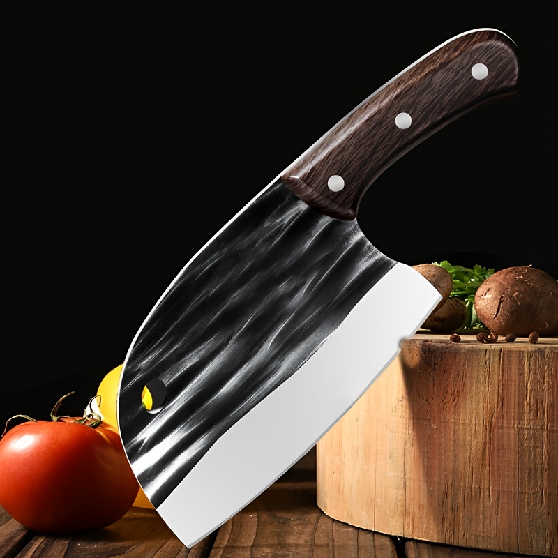 All-steel Kitchen Knife Home Chopping Dual-purpose Knife Kitchen Ultra-fast  Sharp Bone-chopping Knife Chef Special Cutting Vegetable Slicing Knife for