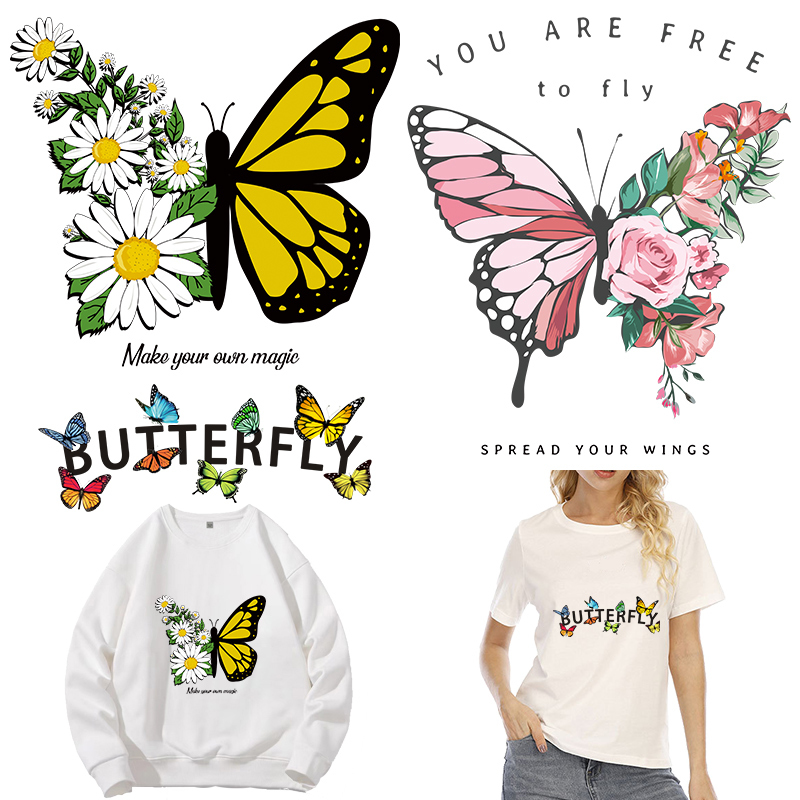 Aesthetic Butterfly Graphic Iron On Patch Heat Transfer - Temu