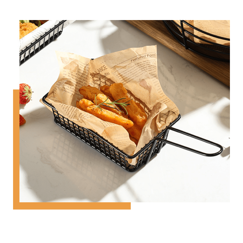 Creative French Fries Basket Bread Snack Basket Bar Western - Temu