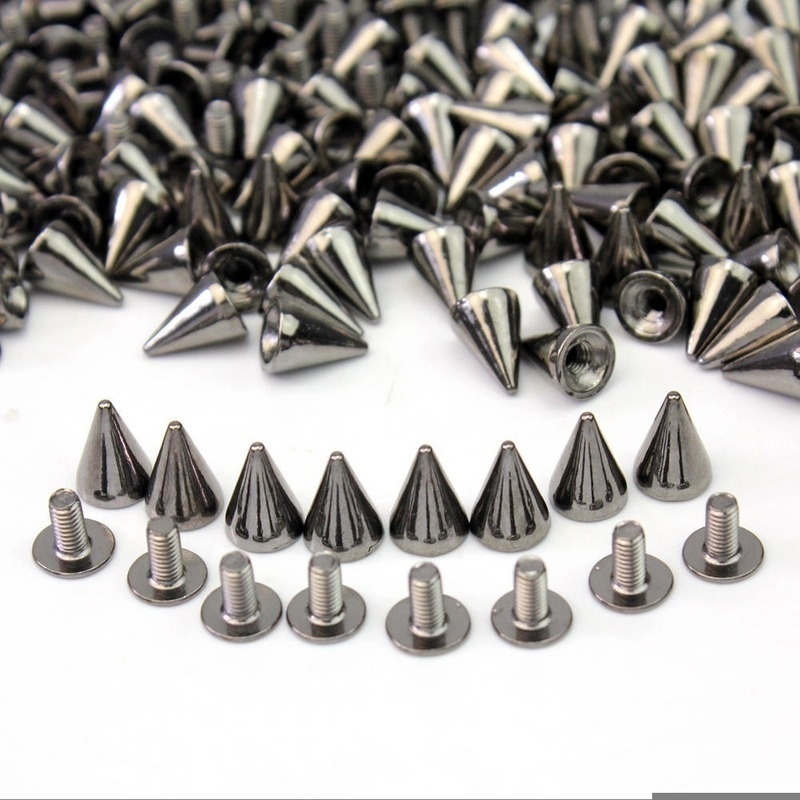 Bullet Cone Colored Studs And Spikes For Clothes Diy - Temu