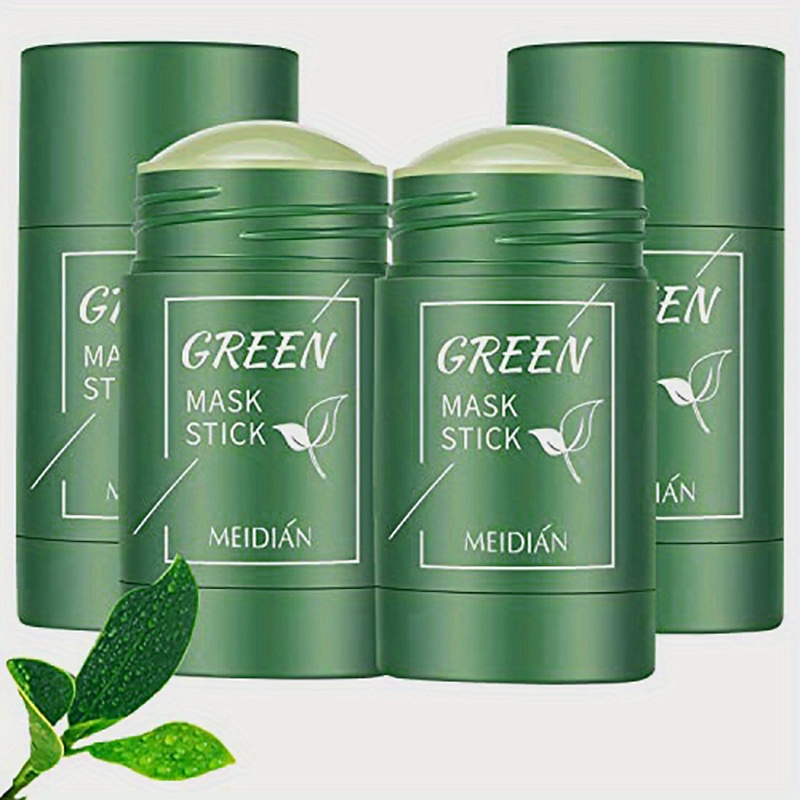 Máscara de té verde, eliminador de puntos negros y control de aceite de  limpieza profunda y antiacné sólido y fino, apto para todo tipo de piel (té