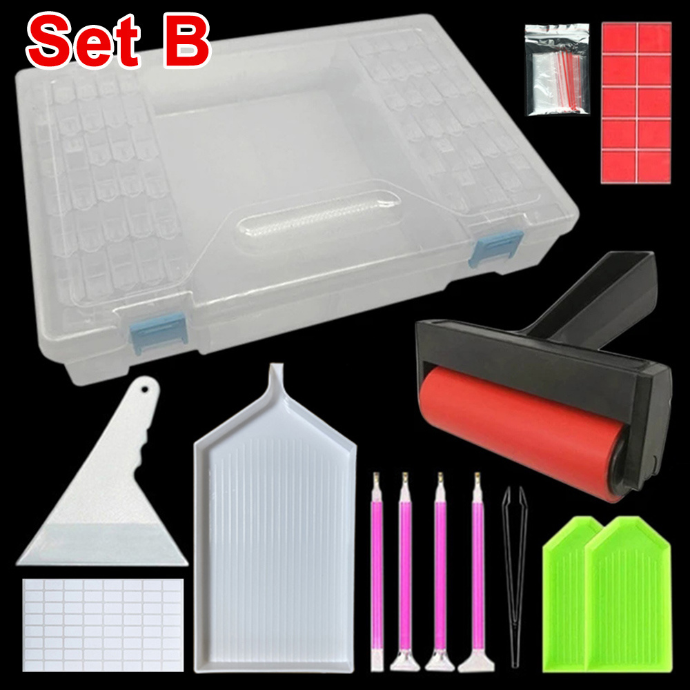 ARTDOT Diamond Painting Tools Kit, Diamond Embroidery Accessories Storage  Container (Storage Box with Tools)