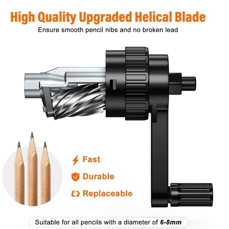 Charcoal Pencil Sharpener, Plastic Artist Pencil Sharpener For 7 To 8mm 