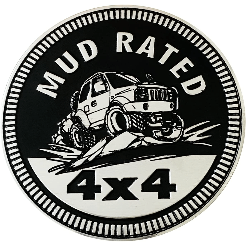 Mud Badge Bewertetes Auto emblem 4 X 4 Metall automotive - Temu