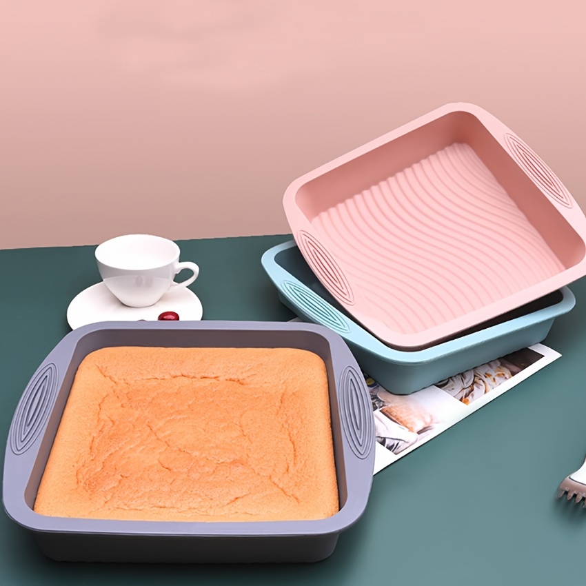 Rectangle Silicone Loaf Pan, Baking Tins Bread Pan, Mini Cake Pans For Pie  Pancakes Pizza, 4 Colors - Temu