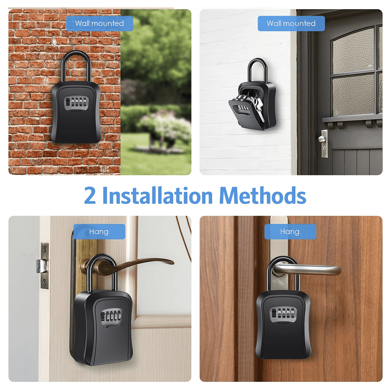 Wall Mounted Password Key Box - Secure Spare Keys