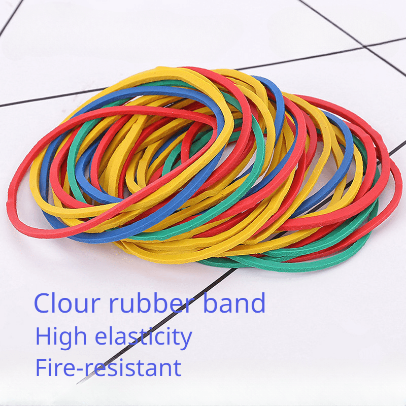 AMUU Rubber Bands 500pcs Red 2.5cm 1inch Small mini Rubber Bands for Office  School Home Elastic Band
