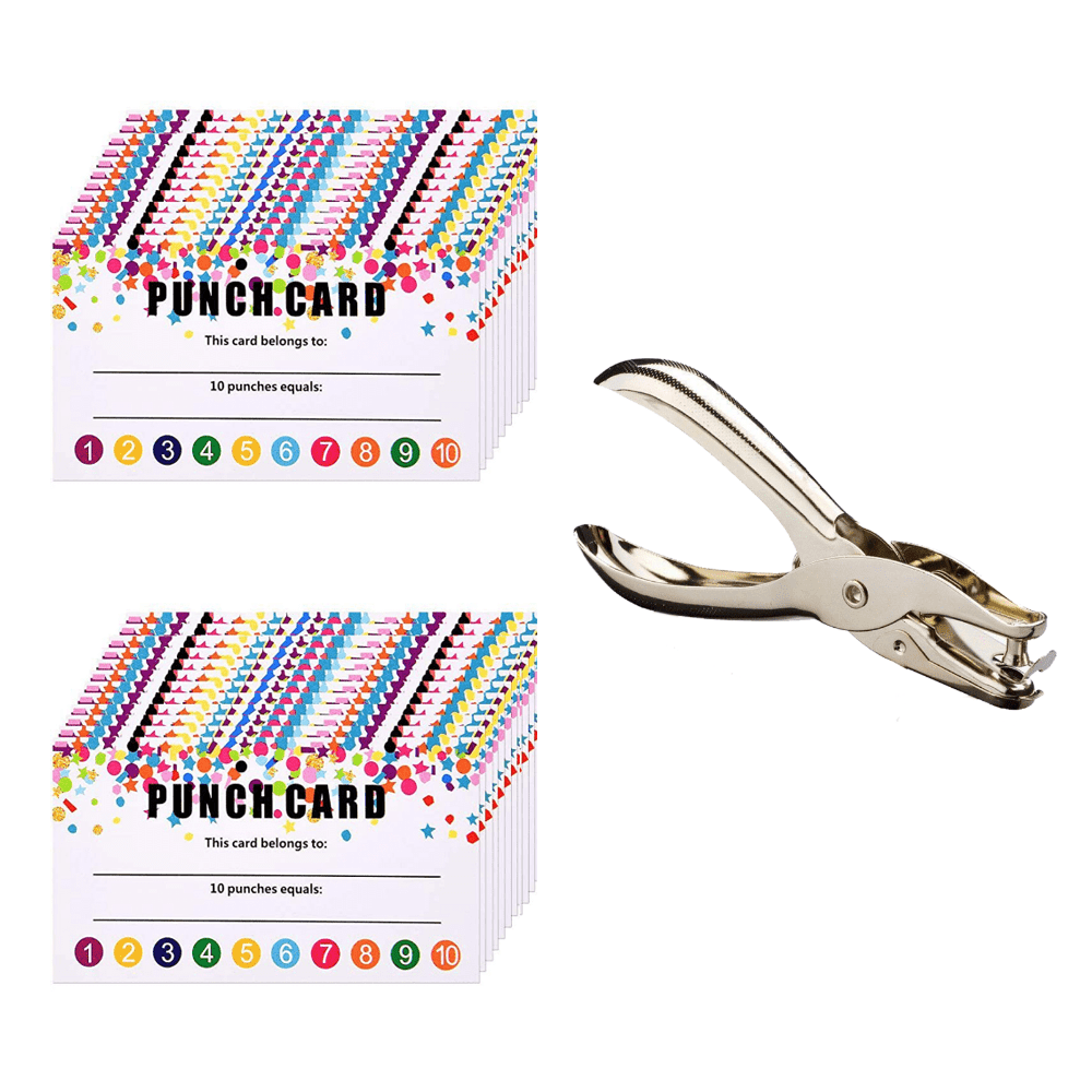 Punch Cards Hole Punch Reward Cards Classroom Student Home Temu