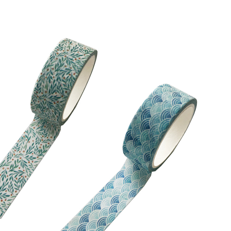 Washi Tape Japanese Crafts, Washi Tape Blue Wave