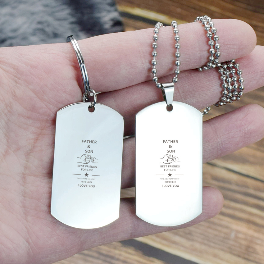 Father and clearance son necklace set