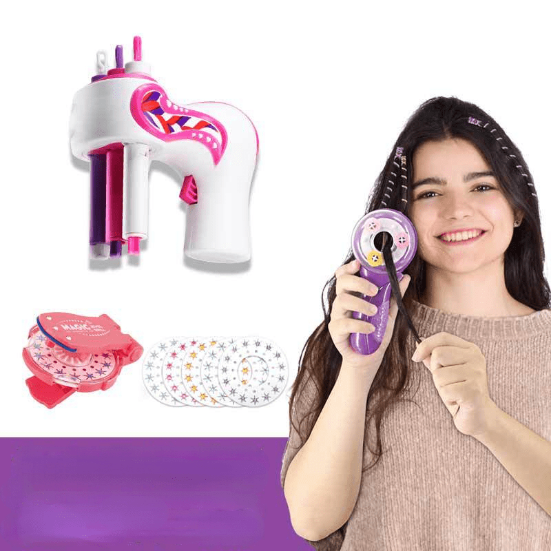 Girl Automatic Hair Braider Electric Diy Hair Weave Machine - Temu