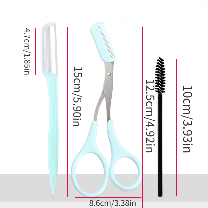4pcs Eyebrow Grooming Kit Stainless Steel Set
