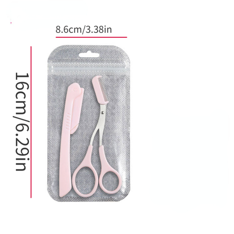 4pcs Eyebrow Grooming Kit Stainless Steel Set