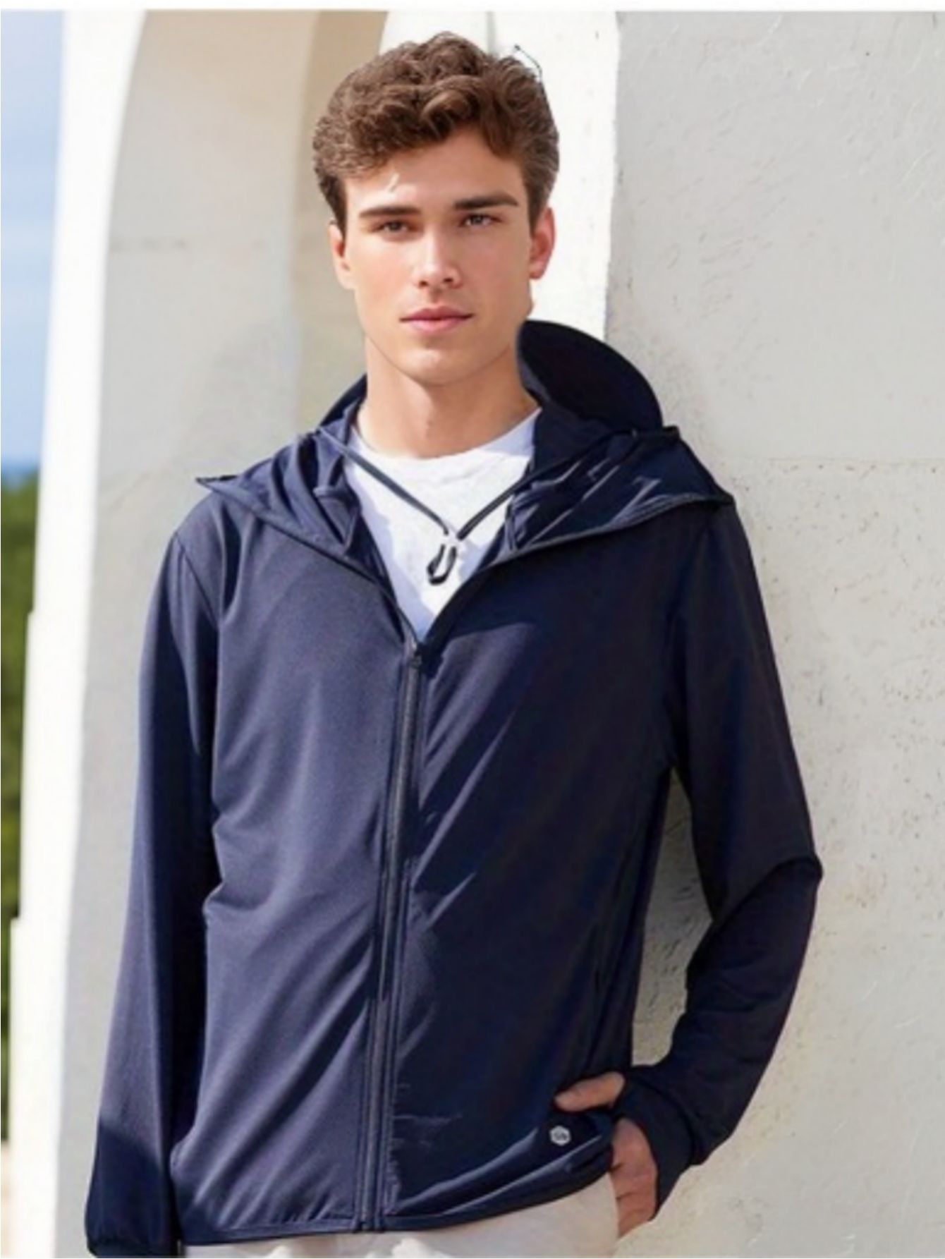 Men's Upf 50+ Sun Protection Hooded Jacket: Breathable - Temu