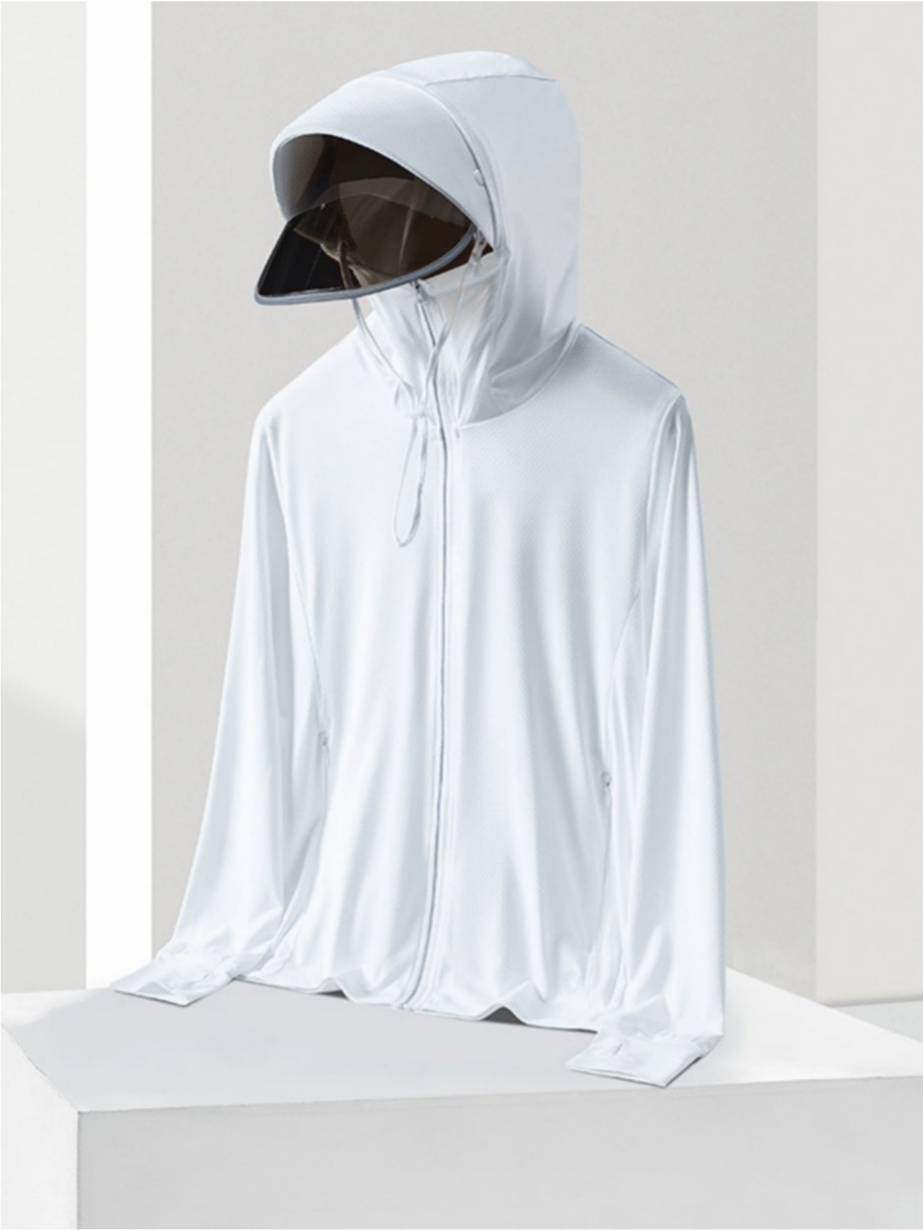 Hooded Sun Protective Color Block Jacket Men's Breathable Uv - Temu Canada