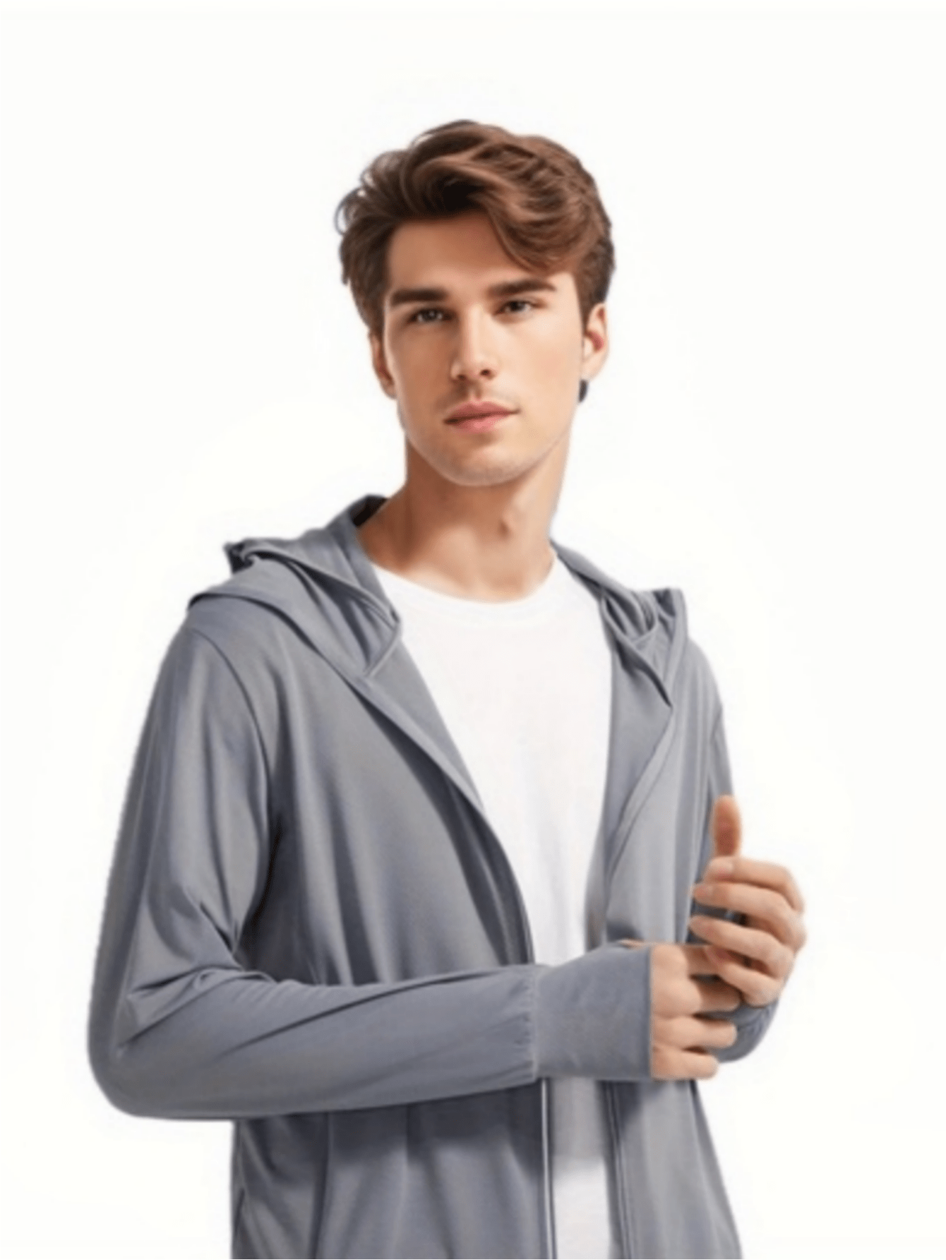 Men's Upf 50+ Sun Protection Hooded Jacket: Breathable - Temu