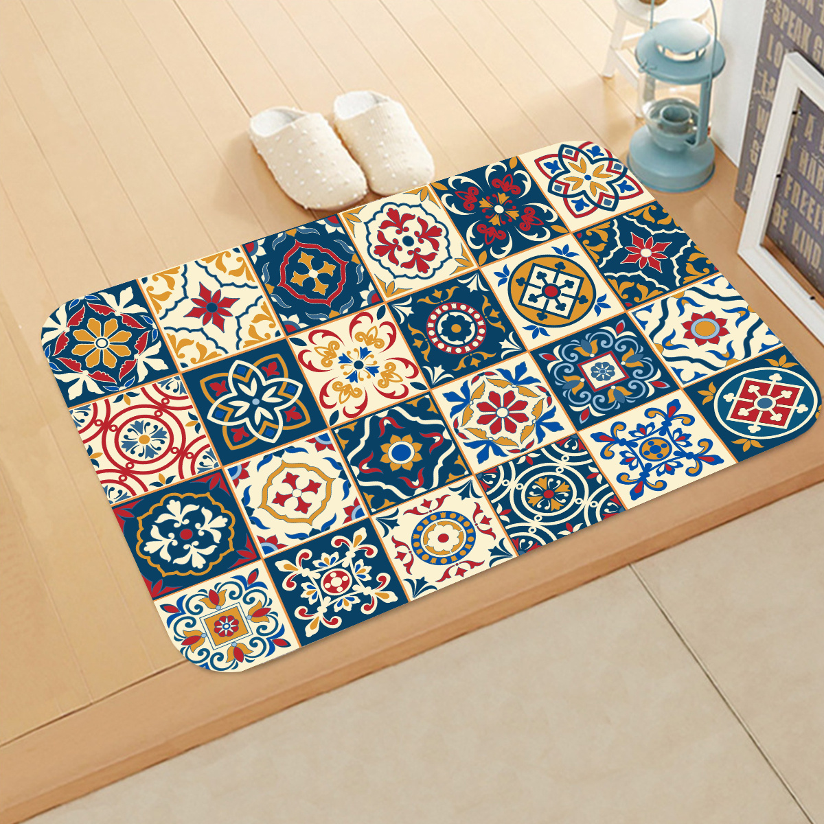 Mandala Pattern Printed Kitchen Floor Mat Boho Home - Temu