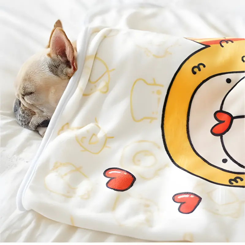thickened fleece warm winter pet blanket dog and cat good sleep high breathable smooth pet supplies details 3