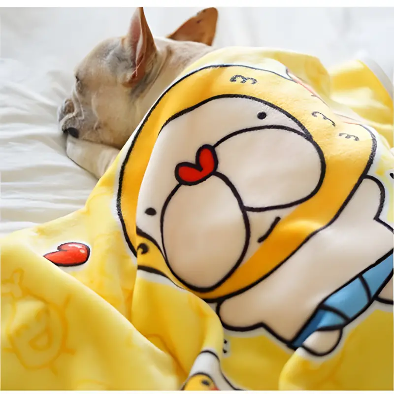 thickened fleece warm winter pet blanket dog and cat good sleep high breathable smooth pet supplies details 4