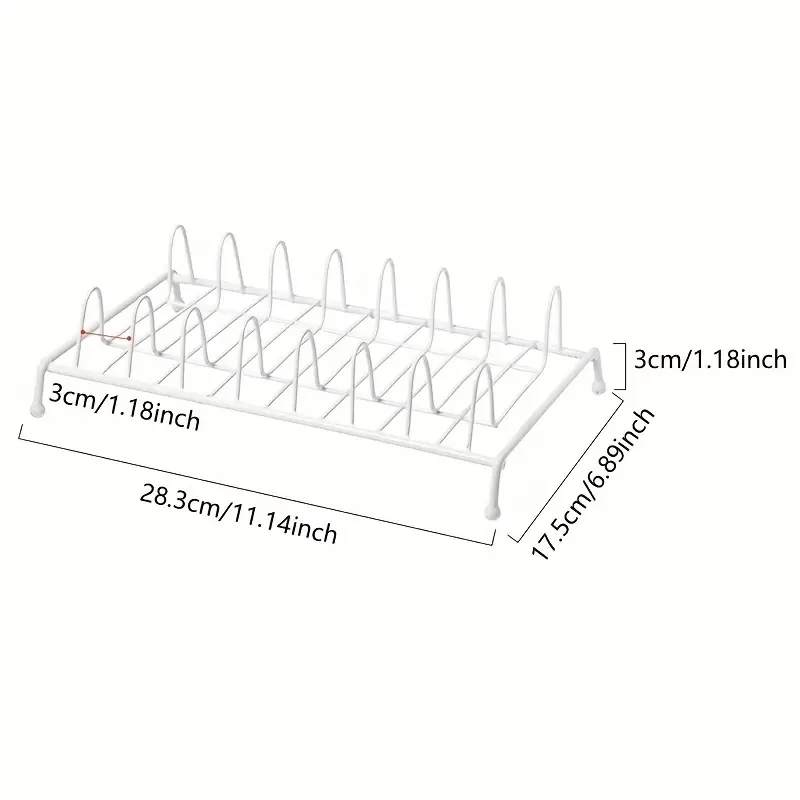 Dish Rack With Drip Tray, Minimalist White Plate Drain Storage Organizer,  Single-layer Tableware Storage Rack, Multi-functional Bowl Disc Draining  Cage, Chopsticks Fork Spoon Knife Rack, Kitchen Accessories - Temu