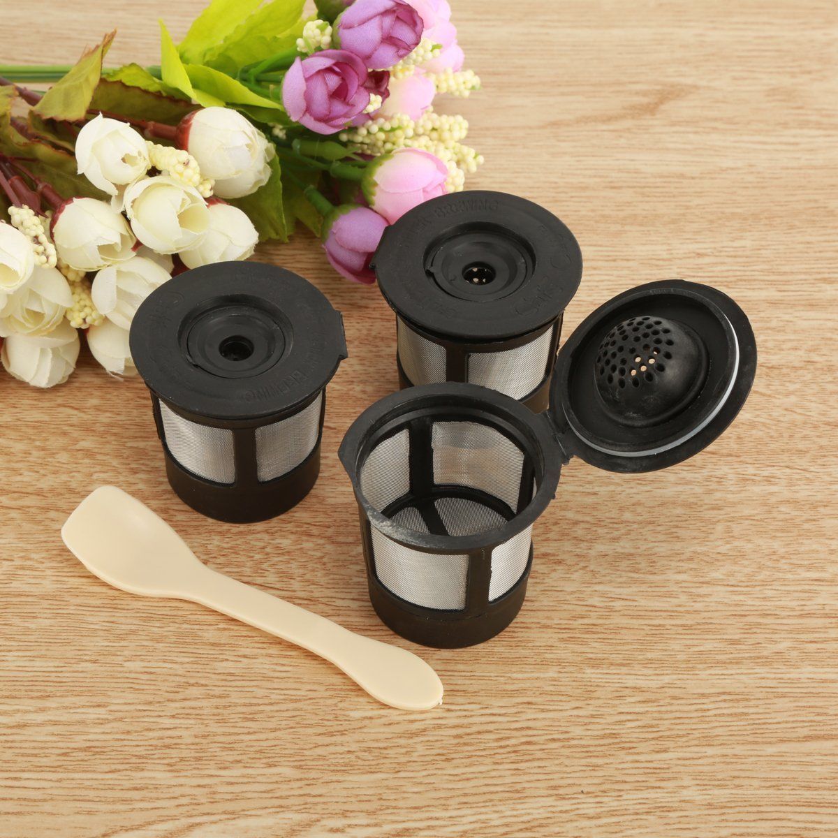 Colador de té de acero inoxidable 18/10, filtro de drenaje de té para juego  de té Kung Fu, accesorios de filtro de café, coladores de malla de infusor